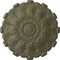 Ekena Millwork Durham Ceiling Medallion (Fits Canopies up to 4 1/4"), Hand-Painted Spartan Stone, 31"OD x 1 1/2"P CM31DUSSF - alternate 1